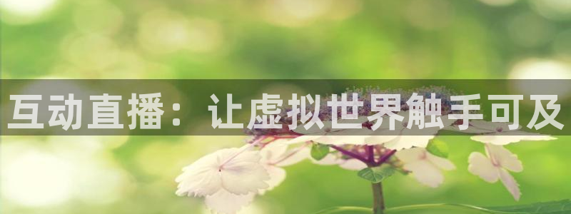 857直播体育app：互动直播：让虚拟世界触手可及
