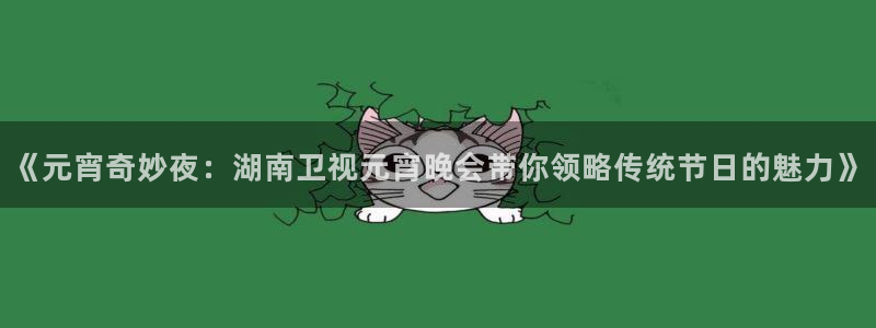 857体育赛事直播间：《元宵奇妙夜：湖南卫视元宵晚会带你领略传统节日的魅力》